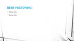 Prezentācija 'Sources of Funding and Income Generation for Business and Services Industries: F', 12.
