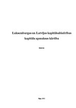 Referāts 'Luksemburgas un Latvijas kapitālsabiedrības kapitāla apmaksas kārtība', 1.
