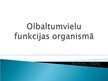 Prezentācija 'Olbaltumvielu funkcijas cilvēka organismā', 1.
