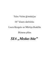 Biznesa plāns 'Biznesa plāns SIA "Medus Bite"', 1.