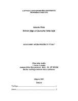 Konspekts 'Dzīves jēga un ļaunuma loma tajā', 1.