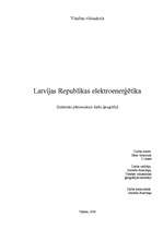Referāts 'Latvijas Republikas elektroenerģētika', 40.