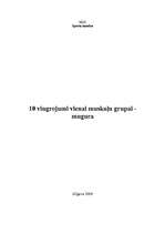 Konspekts 'Vingrojumi vienai muskuļu grupai - mugurai', 1.