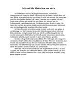 Eseja 'Ich und die Menschen um mich', 1.