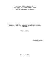 Diplomdarbs 'Ātruma attīstība 6.klases skolēniem sporta stundās', 1.
