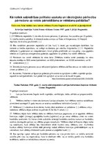 Konspekts 'Kā notiek sabiedrības politisko uzskatu un ideoloģisko pārliecību pārnešana uz v', 1.