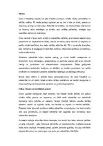 Eseja 'Etika: morāles principi un cilvēka rīcība mūsdienu un nākotnes sabiedrībā', 1.