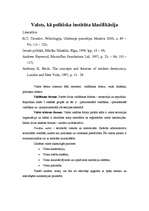 Eseja 'Valsts kā politiska institūta klasifikācija', 1.