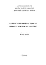 Referāts 'Latvijas reprezentācija seriālos "Brooklyn Nine-Nine" un "New Girl"', 1.
