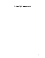 Referāts 'Filosofijas aizsākumi', 1.