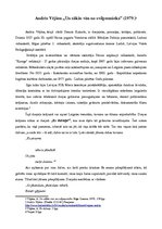 Referāts 'Andris Vējāns "Un sākās viss no svilpaunieka"', 1.