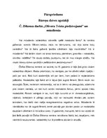 Eseja 'Bāreņu dzīves apstākļi Čārlz Dikensa darbā "Olivera Tvista piedzīvojumi" un mūsd', 1.