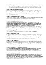 Konspekts 'Trends in Restaurant Industry', 1.