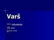 Prezentācija 'Varš', 1.