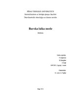 Referāts 'Baroka mode un lietišķā māksla', 1.