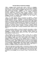 Eseja 'Medicīnas māsa kā pedagogs', 1.