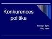 Referāts 'Konkurences politika', 13.