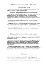 Konspekts 'Advertisements and Commercials', 1.