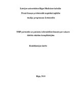 Diplomdarbs 'NMP personāla un pacientu informētības līmenis par cukura diabēta akūtām komplik', 1.