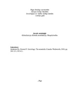 Konspekts 'Globalizācija. Globālā stratifikācija. Pārapdzīvotība', 1.