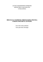 Referāts 'Ēdināšanas uzņēmuma tehnoloģiskā procesa norises dokumentu izstrāde', 1.