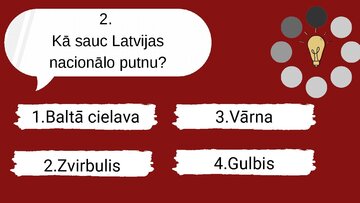 Prezentācija 'Spēle "Cik daudz tu zini par latviešu kultūru, tradīcijām?"', 4.