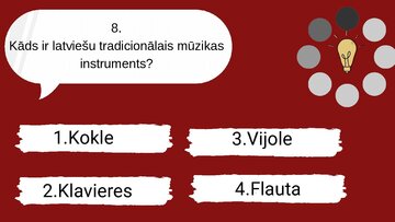 Prezentācija 'Spēle "Cik daudz tu zini par latviešu kultūru, tradīcijām?"', 16.