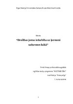 Referāts 'Drošības jostas iedarbība uz ķermeni sadursmes laikā', 1.