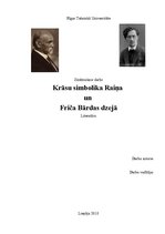 Referāts 'Krāsu simbolika Raiņa un Friča Bārdas dzejā', 1.
