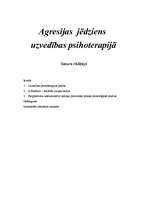 Referāts 'Agresijas jēdziens uzvedības psihoterapijā', 1.
