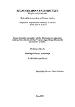 Konspekts 'Eiropas Savienības ekonomiskā politika', 1.