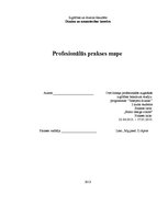 Prakses atskaite 'Profesionālās prakses mape', 1.