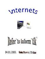 Referāts 'Internets', 1.