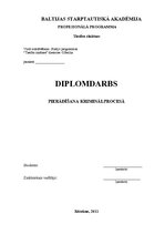 Diplomdarbs 'Доказывание в уголовном процессе', 1.