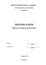 Diplomdarbs 'Доказывание в уголовном процессе', 3.