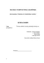 Referāts 'Развитие туризма в Латвии: современное состояние и перспективы', 2.