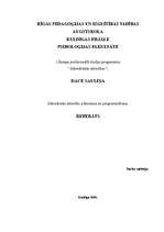 Referāts 'Sabiedrisko attiecību plānošana un programmēšana', 1.