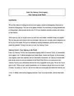 Konspekts 'Duke City Gateway Travel Agency', 2.