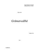 Konspekts 'Grāmatvedība', 1.