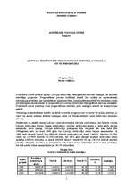 Referāts 'Latvijas iedzīvotāju demogrāfiskā stāvokļa izmaiņas un to prognozes', 1.