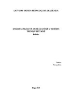 Referāts 'Izmaiņas skeleta muskulatūrā izturības treniņu ietekmē', 1.