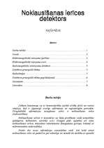 Referāts 'Noklausīšanas ierīces detektors', 1.