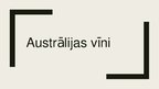 Prezentācija 'Austrālijas vīni', 1.