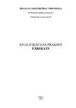 Prakses atskaite 'Lietvedības prakses pārskats', 1.