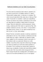 Eseja 'Notikums, skatoties uz to caur labā un ļaunā prizmu', 1.