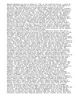 Eseja 'Napoleon Bonaparte', 1.