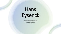 Prezentācija 'Hans Eysenck', 1.