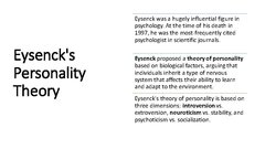 Prezentācija 'Hans Eysenck', 3.