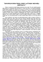 Eseja 'Dabas faktoru ietekme uz Eiropas iedzīvotāju apdzīvojumu', 1.