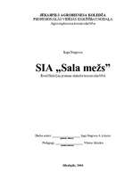 Prakses atskaite 'SIA "Sala mežs"', 1.